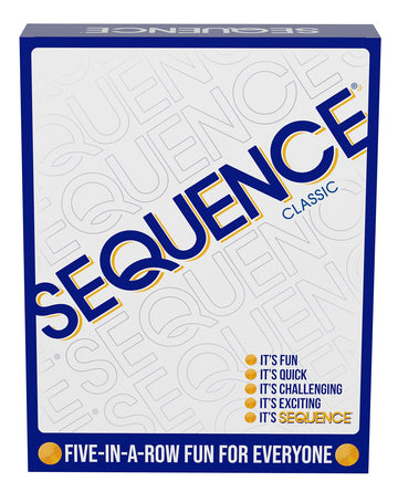 Sequence- Original Sequence Game With Folding Board, Cards And Chips By Jax ( Packaging May Vary ) White, 10.3 X 8.1 X 2.31