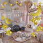 TONIFUL 52pcs Gold Moon & Star Foil Balloons - Large Moon Shape & Star Mylar Foil Balloons for Birthday, Wedding, Baby Shower, A
