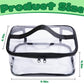 4 Packs Clear Toy Storage Bags- 9.4 X 6.7 X 4.3 Inch Transparent Pvc Toy Organizing Bags With Zipper- Waterproof Toy Storage Org