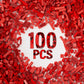 100 Piece Red Bricks Bulk, 12 Size Red Classic Building Blocks Bricks, Compatible With Lego Parts And Pieces(Color: Red)