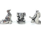 Basic Spirit Yoga Elephant Poses Pewter Miniature Figurines Namaste Meditation Zen Statue Gift