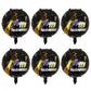 6 Pcs Happy Anniversary Mylar Balloons 18 Inch Round Foil Helium Balloon Birthday Engagement Wedding Celebration Anniversary Par