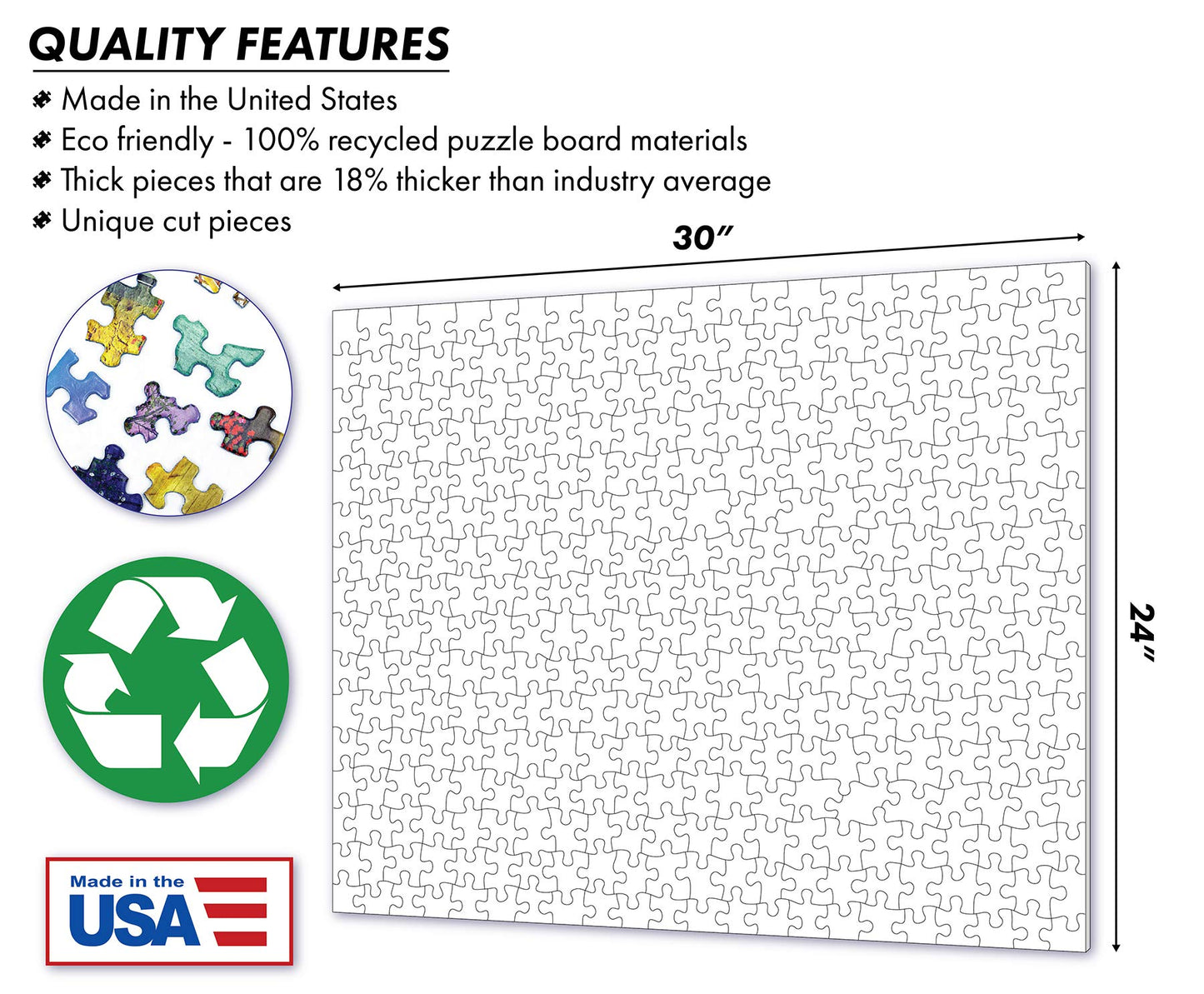 Springbok 1000 Piece Jigsaw Puzzle - TWAS The Night, Multi Color, Engineered Wood, Model 34-10859, Made in USA