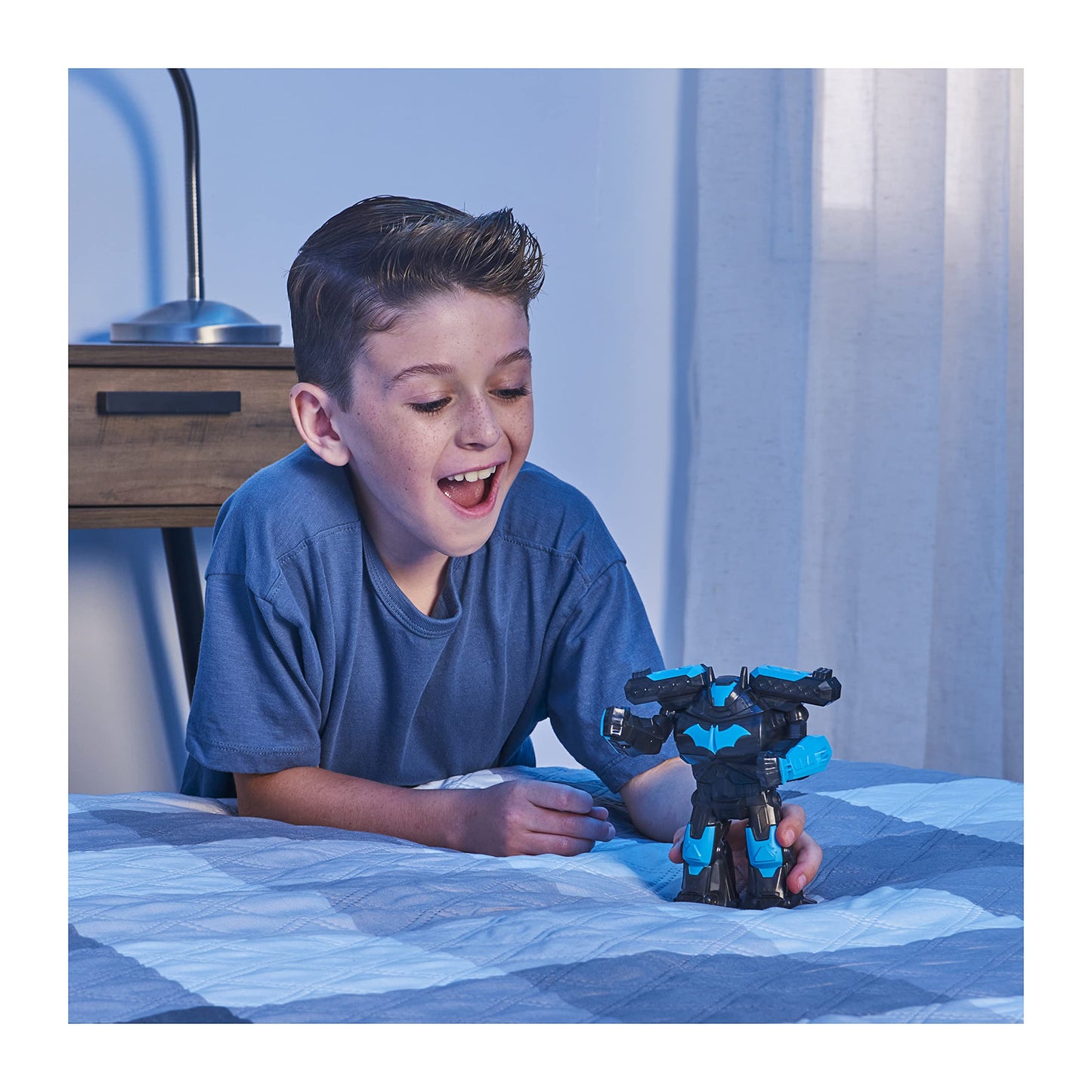 Batman 4-inch Batman Action Figure with Transforming Tech protective covering  Kids Toys for Boys Ages 3 and Up