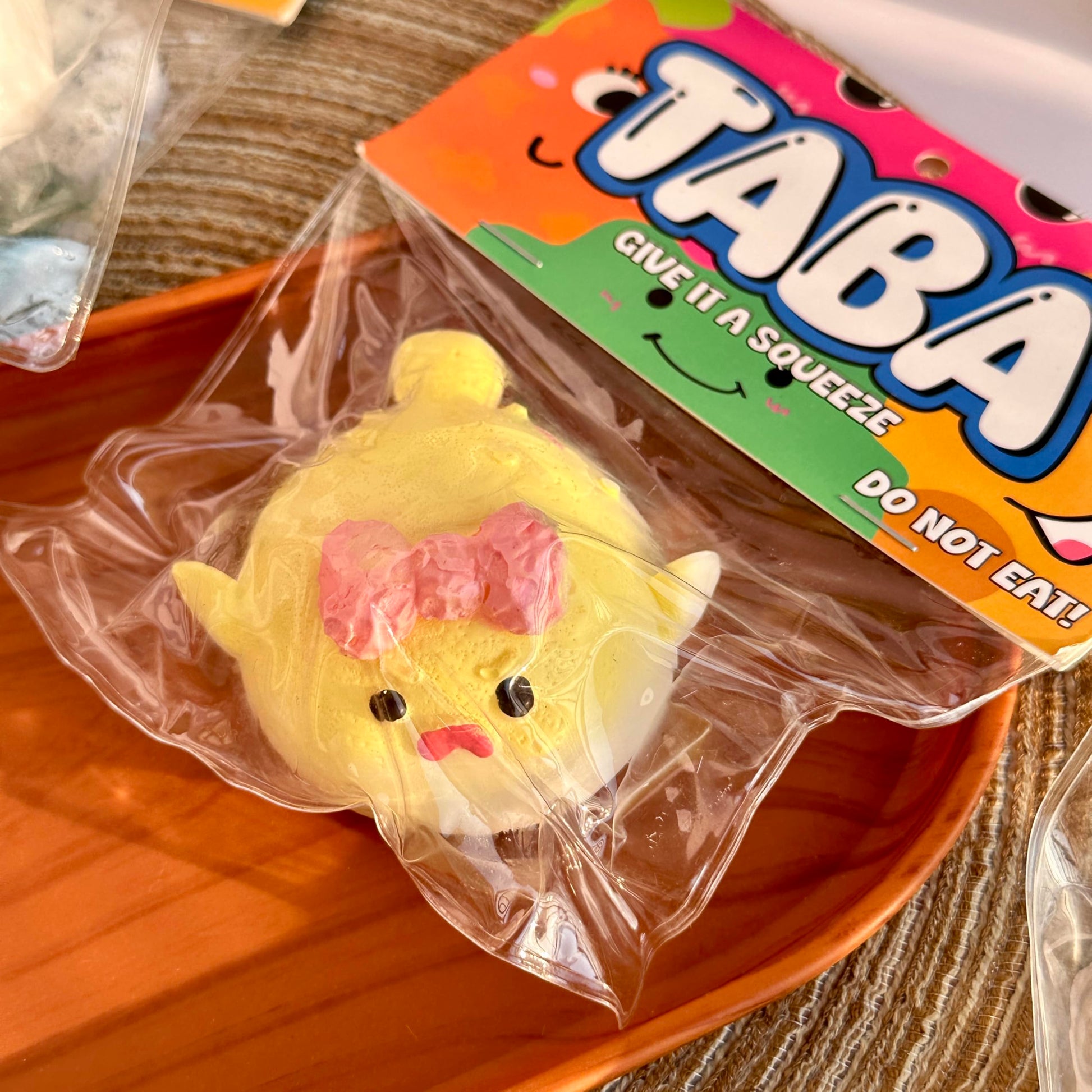 Taba Squishy Toys Cat Paw Squishy Toys Cat Paw Squeeze Toys  Fidget Toys Silicone Squeeze Toy for Stress Relief Cute Soft Squeeze Fidget Toys Party Favors Gift for mature-themed (Yellow Pufferfish)