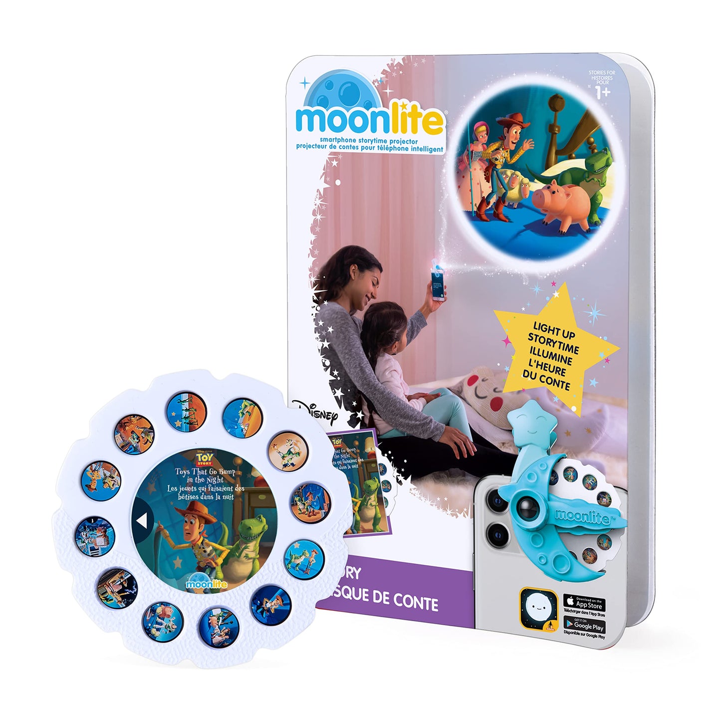 Moonlite Storybook Reels For Flashlight Projector, Kids Toddler | Toys That Go Bump In The Night | Single Reel Pack Story For 12 Months And Up