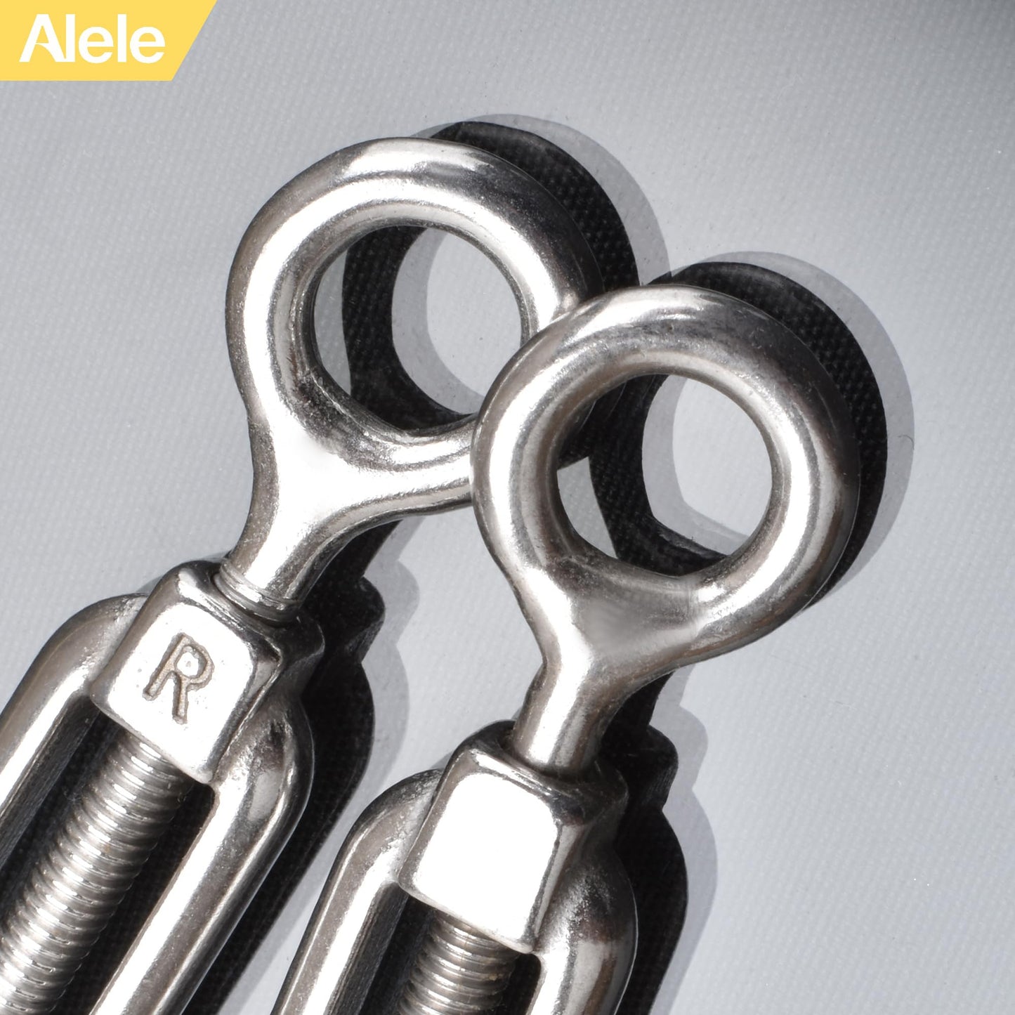 10Pcs M4 Turnbuckles,Alele Clothesline Tightener,Stainless Steel 304 Turnbuckle,Suitable for Tighten Taut Rope (M4 Turnbuckles 1