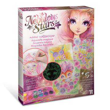 Nebulous Stars Petulias Magic Watercolor - Watercolor kit for kids - Glow-in-the-dark