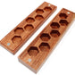 Bcb Wear Wood Dice Storage Case With Magnetic Lid - Box Holds Polyhedral 7 Die Set For Dnd, D&D, Rpg - Rosewood