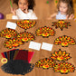 32 Sets Thanksgiving Turkey Suncatchers Craft Kit DIY Window Stained Glass Effect Thanksgiving Turkey Paper Crafts Home School C