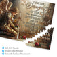 Christian Jigsaw Puzzles 500 Pieces for Adults, Warrior Woman with Bible Verses, Inspirational Religious Wooden Puzzle, Faith-Ba