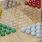 Classic Game Collection Chinese Checkers - Medium Multi-color Wood Set, Model H-7500