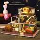 Spilay Dollhouse DIY Miniature Wooden Furniture Kit Mini Handmade Big Castle Model 1:24 Scale Creative Doll House Toys for mature-themed Gift