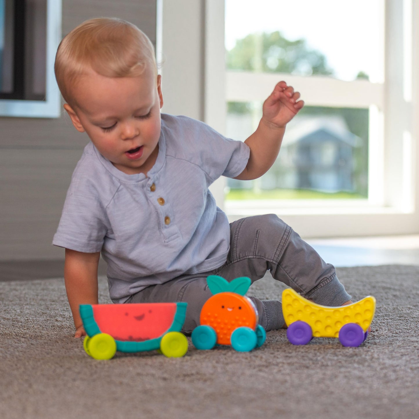 Sassy Stackin' Fruit Cars