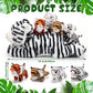 Threan 5 Pcs Tiger Stuffed Animals Plush Toy Set 16 Inch Stuffed Mommy Tiger With 4 Baby Cubs In Zippered Belly Cuddly Plushies For Kids Boys Girls Easter Forest Birthday Gifts Party Favor(Lovely)