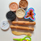 Wonderrdough Play Kit For Kids (13Piece Set) By Small Wonderrs | 5 Cutters, Rollers & Tools | NonToxic (Neutral) (Neutral)