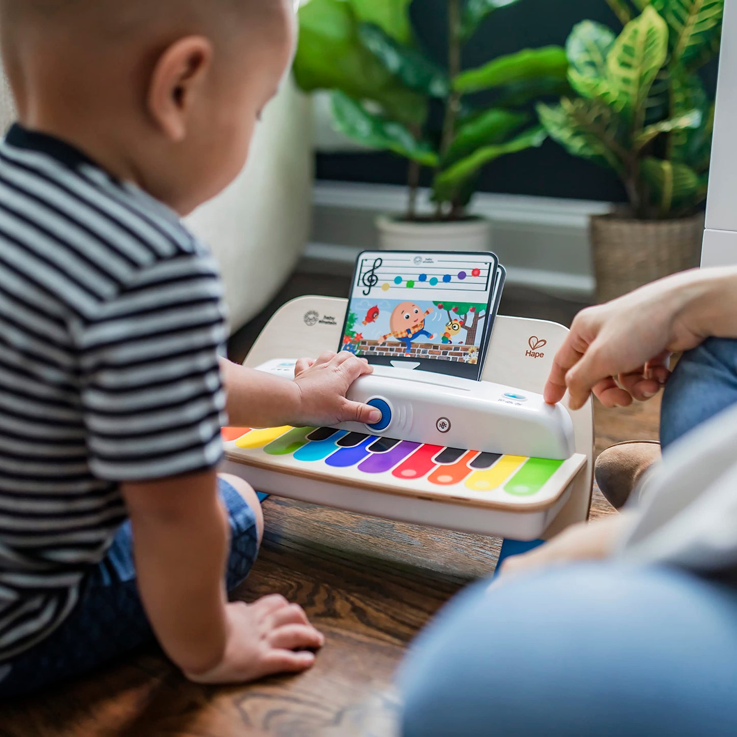 Baby Einstein Together In Tune Piano & Guitar Bundle, Safe Wireless Wooden Musical Toddler Toys, Magic Touch, 6 Months+