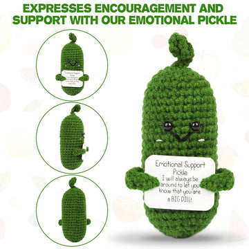 Dafuriet Mini Funny Potato, 3 Inch Knitted Wool Doll With Card For Cheer Up Gifts And Party Decorations, Cute Wool Positive Potato Crochet Doll For Birthday Gifts