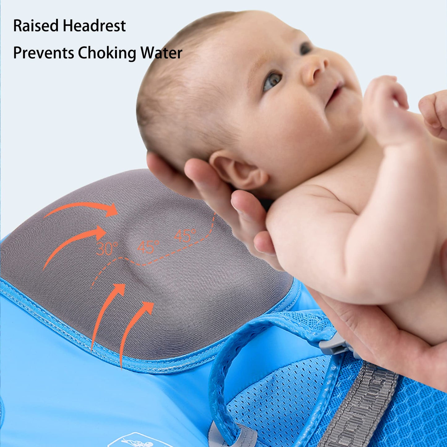 Mambobaby Floats With Canopy &Tail, Non-Inflatable Baby Float For Pool Add Tail Avoid Flip Swim Trainer Baby Floats For Toddler