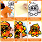 QOUBAI 32 Sets Fall Owl Suncatchers Craft Kit DIY Window Stained Glass Effect Autumn Owl Paper Crafts Home School Classroom Deco