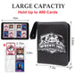 400 Pockets Card Binder for Trading Cards Portable Waterproof Storage Bag with Removable Sleeves for Sports Cards Collectors