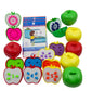 Skoolzy Apple Factory Learning Toy - 12 Apples With Counting Seeds To Teach Numbers - Montessori Color Matching Sorting Counting