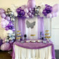 Purple And Silver Balloons, 12 Inch Purple Balloons,Silver Confetti Balloon Pastel Purple Metallic Purple Balloons,For Wedding B