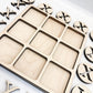 Traditional Themed Tic Tac Toe Board Game, 5X5 Inches Unfinished Wood Diy Painting Craft Kit For Kids With Wooden Avtrboutique X