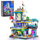 Funwhole Cyberpunk Mansion Lighting Building-Bricks Set - 2524 Pcs Future City Modular Buildings Set Display Idea For Adults And Sci-Fi Lovers