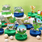 Teling 12 Pieces Golf Party Decorations Golf Honeycomb Centerpieces Golf Party Centerpieces for Tables Golf Cake Topper Golf Par