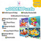 Fiddlys FiddlyS Wood Jigsaw Puzzles For Kids & Children -9 Pieces Age 3+ (Adventure Pack Of 4)