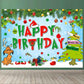 DIZHI Green Vinyl Happy Birthday Party Backdrop Banner 5x3ft for Photography Booth Props Baby Shower Decor Model DZ-22080801