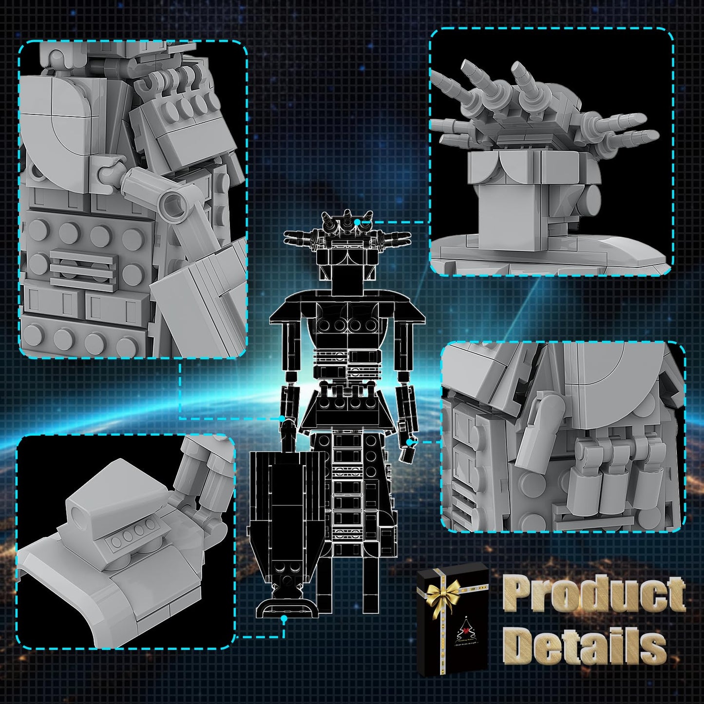 Generic Mega Maid Spaceballs Creative Building Kit for mature-themed Kids Desktop Building Set Toy Compatible with Lego Christmas Bithday Gift(362PCS)  Medium