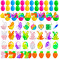 Prefilled Easter Eggs, Easter Pop Purse Fidget Toy Pack, Easter Pop Its,Keychain Pop Toys Party Favors Goodie Bag Stuffers With 