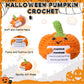 Suncalla Thanksgiving Gifts Adopt Pumpkin Crochet Gift Positive Handmade Knitting Pumpkin Doll Gift for Women Spooky Christmas S