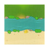 Feleph Classic Baseplate With River And Grassland Pattern Base Plates For Building Blocks 10 X 10 Inches Compatible With Major Brands