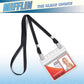 Mifflin-USA card Protector (4x3 Inch, clear, Bulk 100 Pack) Quick Load Horizontal No Zipper Name ID Badge Holder