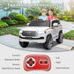 Two Seater Kids Ride On Truck, 12V Battery Powered Electric Vehicle w/Remote Control, 3 Speeds, Led Lights, Music & Horn, Spring
