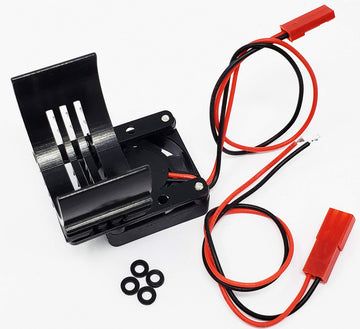 Nitro Hobbies Aluminum 540/550 Motor Heat Sink w/Cooling Fan Black
