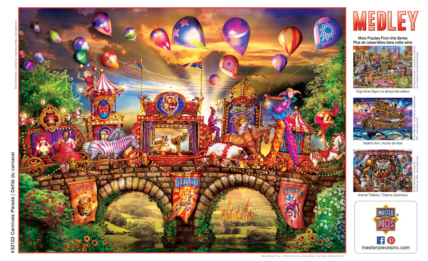 Masterpieces 300 Piece EZ Grip Jigsaw Puzzle - Carnivale Parade - 18x24