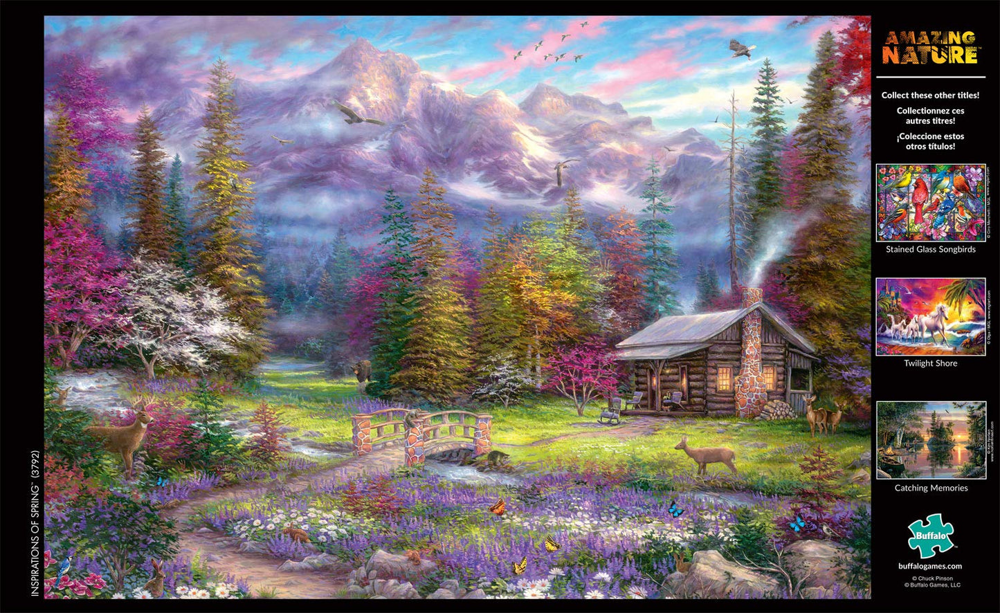 Buffalo Games - Chuck Pinson - Inspirations Of Spring - 500 Piece Jigsaw Puzzle For Adults Challenging Puzzle Perfect For Game Nights - Finished Size Is 21.25 X 15.00