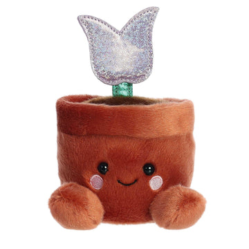 Aurora Adorable Palm Pals Holland Potted Tulip Stuffed Animal - Pocket-Sized Play - Collectable Fun - Brown 5 Inches