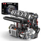 Mould King 10087 L4 Casoline Engine Building Blocks Kit - 1787 Pieces To Build Your Own Mini Engine That Work - Diy Stem Project For Kids, Teens, & Hobby Kit For Adults