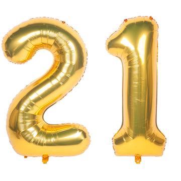 40 Inch Gold Number Balloons Helium Foil Mylar Balloon Birthday Party Banquet Decoration 21