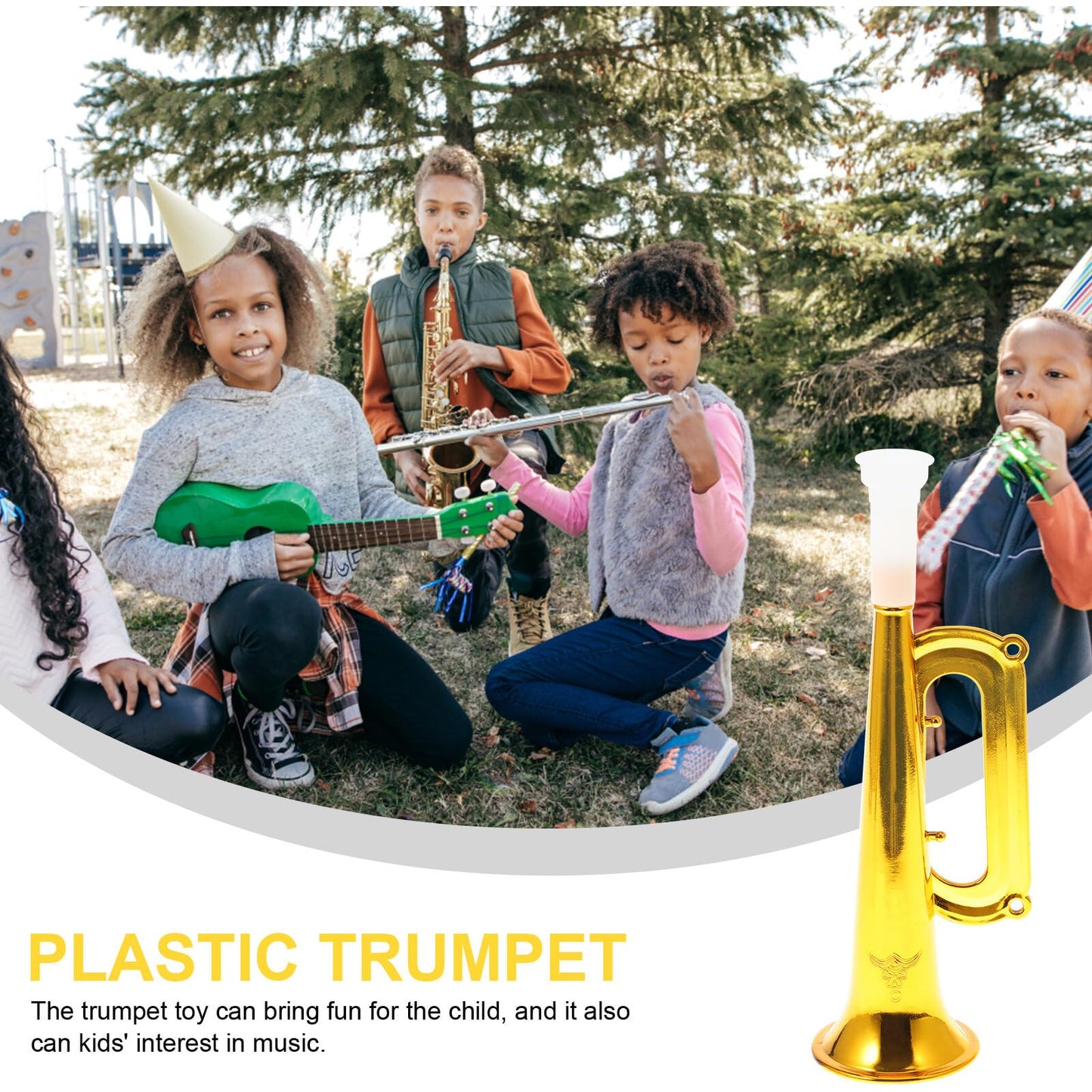 Toyvian Childrens Trumpet Childrens Trumpet Toy 14pcs Plastic Trumpet Kids Trumpet Instrument Party Noise Makers Kids Birthday P