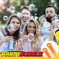 Rotatingpals 32 Pcs Bubble Wands Set - Red Star Print & Orange - 4.13" Plastic Party Favors for Birthdays, Weddings, & School Prizes