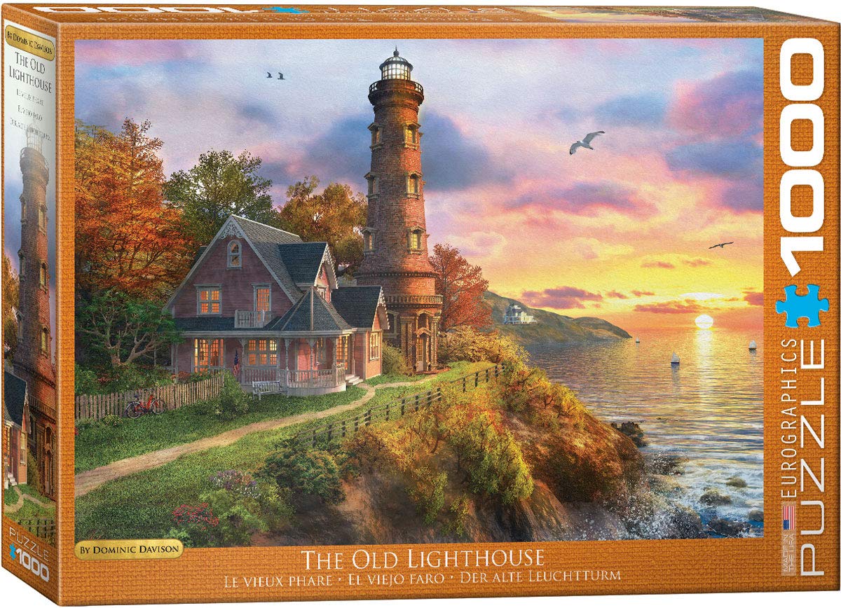 Eurographics Lighthouse Sunset Ocean Cliff Peace Quiet Puzzle, 1000 (6000-0965)