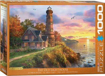 Eurographics Lighthouse Sunset Ocean Cliff Peace Quiet Puzzle, 1000 (6000-0965)