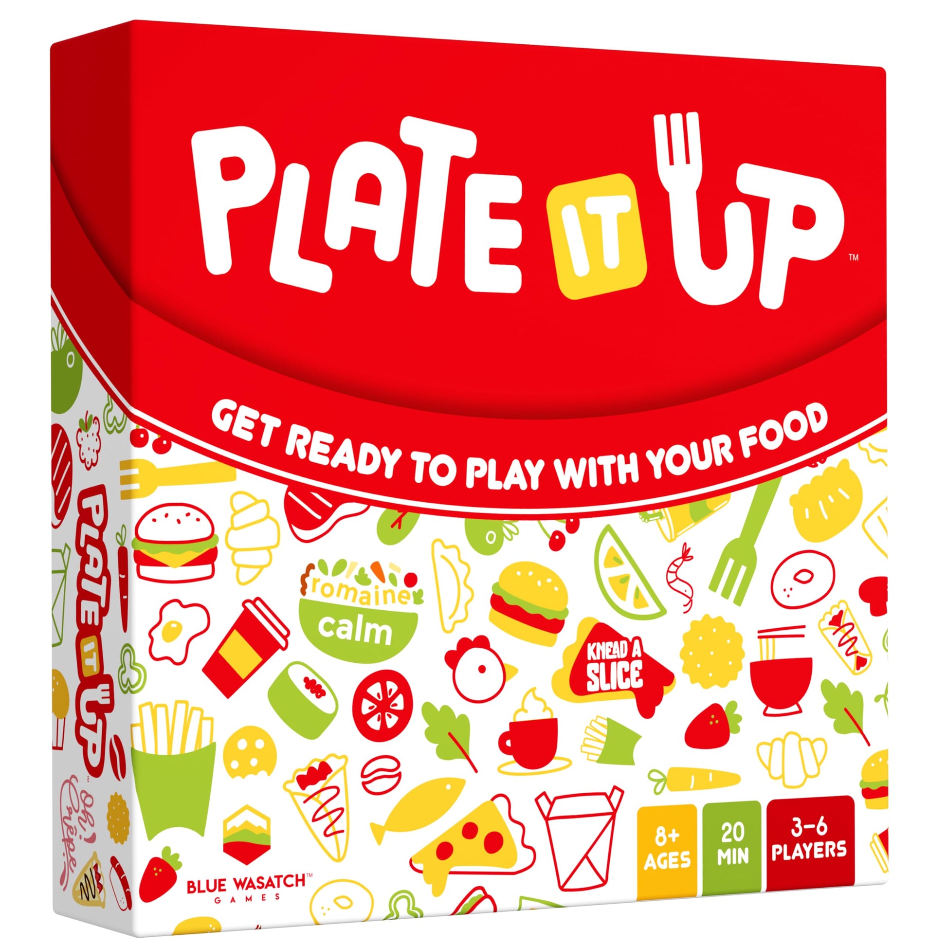 Blue Wasatch Games Plate It Up - A Foodie Party Game | Mix Ingredients and Make Crazy Dishes | Includes Over 350 Foods and Fun S