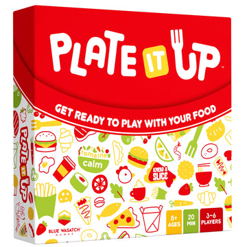 Blue Wasatch Games Plate It Up - A Foodie Party Game | Mix Ingredients and Make Crazy Dishes | Includes Over 350 Foods and Fun S